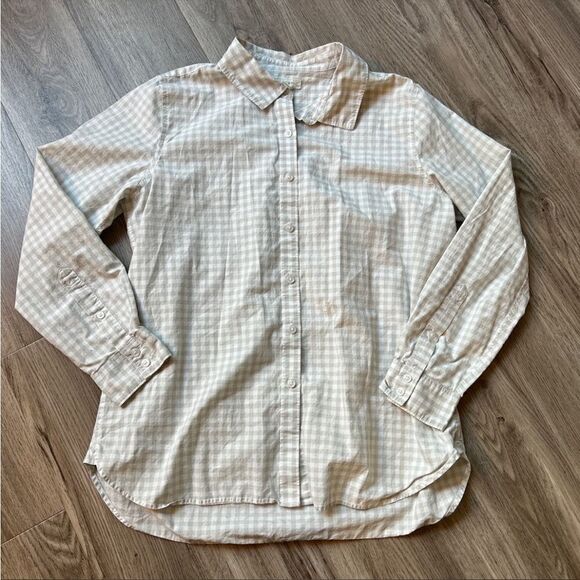 Garnet hill plaid button down 8 - Picture 1 of 8
